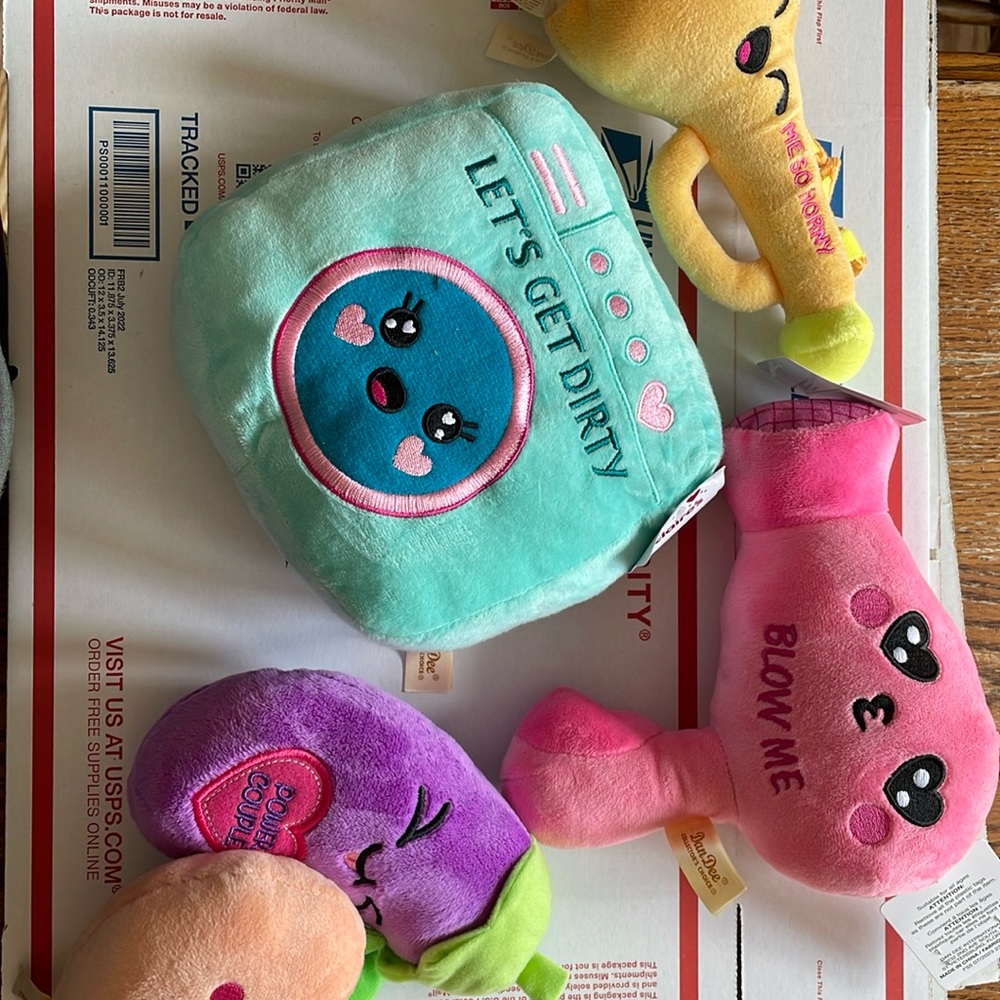 Mildly inappropriate holiday squishies
